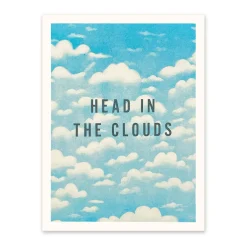 Head In The Clouds Riso Print (8x6)