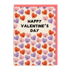 Heart Faces Valentine's Day Card | Ohh Deer