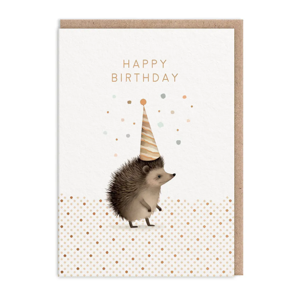 Hedgehog Happy Birthday Card