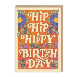 Hip Hip Hippy Birthday Card
