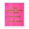 Hooker Name Riso Print (12x10)