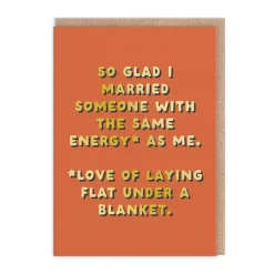 Husband - Same Energy Greeting Card