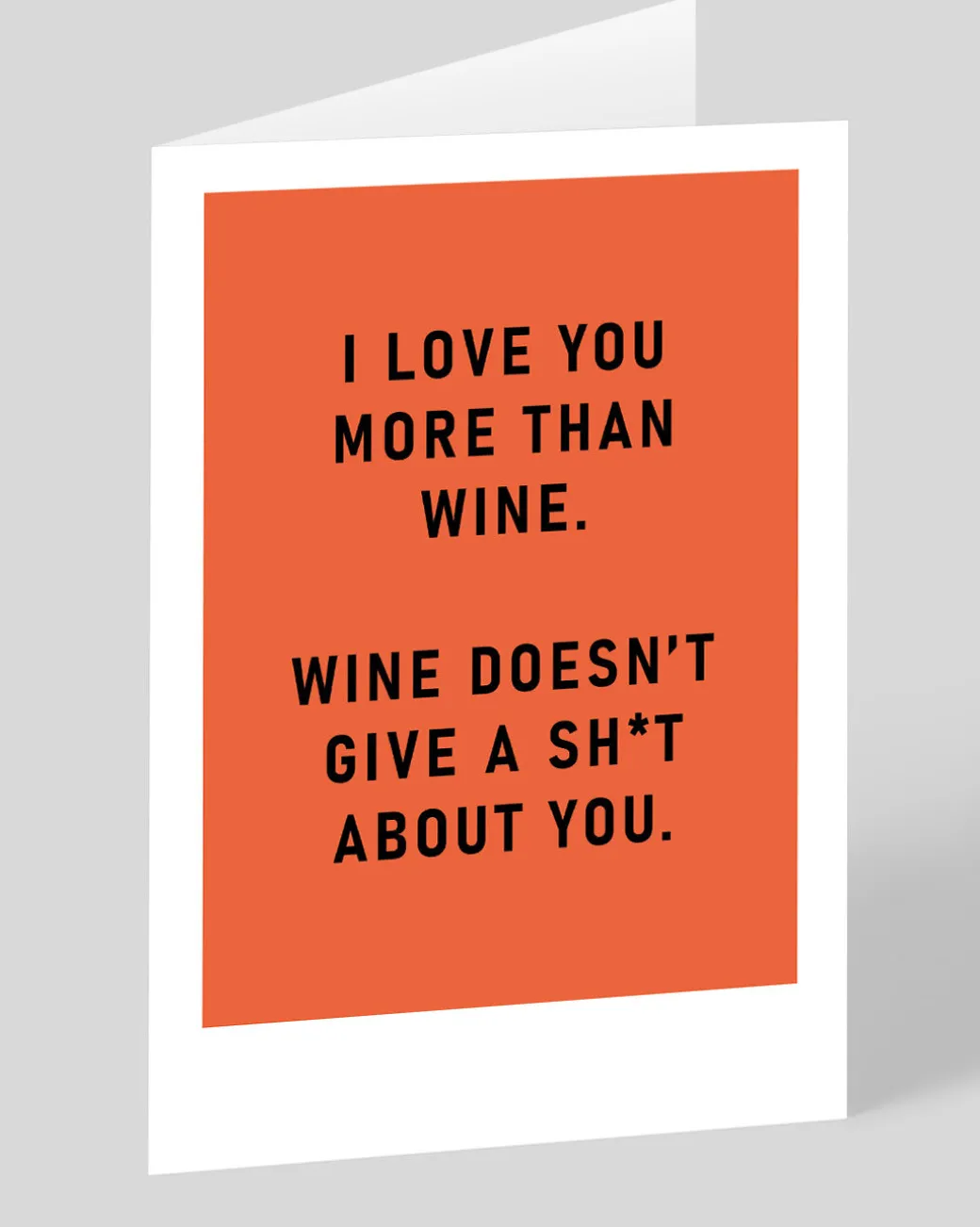 I Love You More Than Wine Greeting Card | Ohh Deer