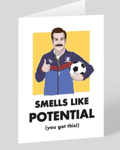 I Smell Potential Ted Lasso Good Luck Card | Ohh Deer