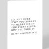 I'll Take It Anniversary Card | Ohh Deer