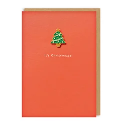 It's Christmaaas! Enamel Pin Christmas Card