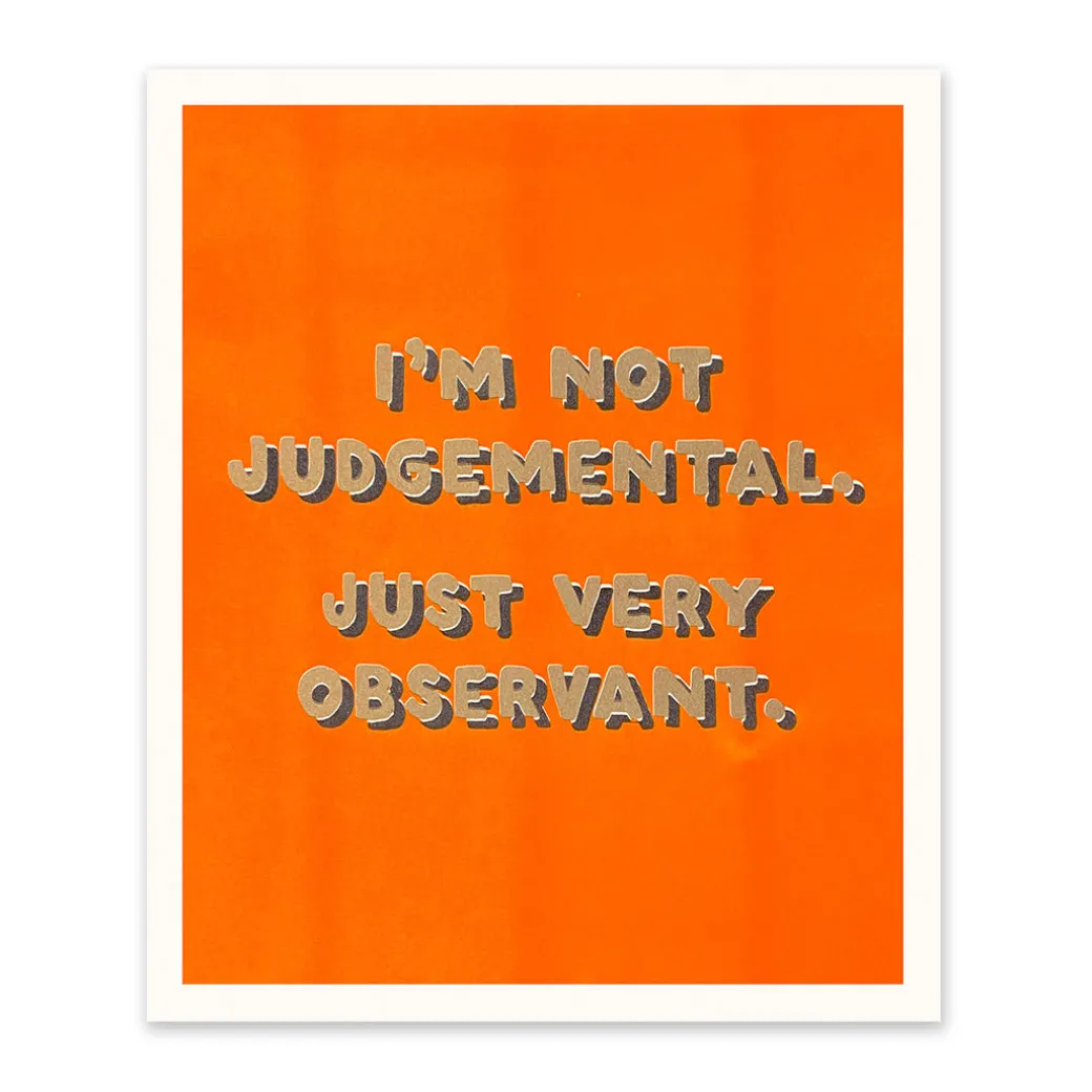 Judgemental Riso Print (12x10)