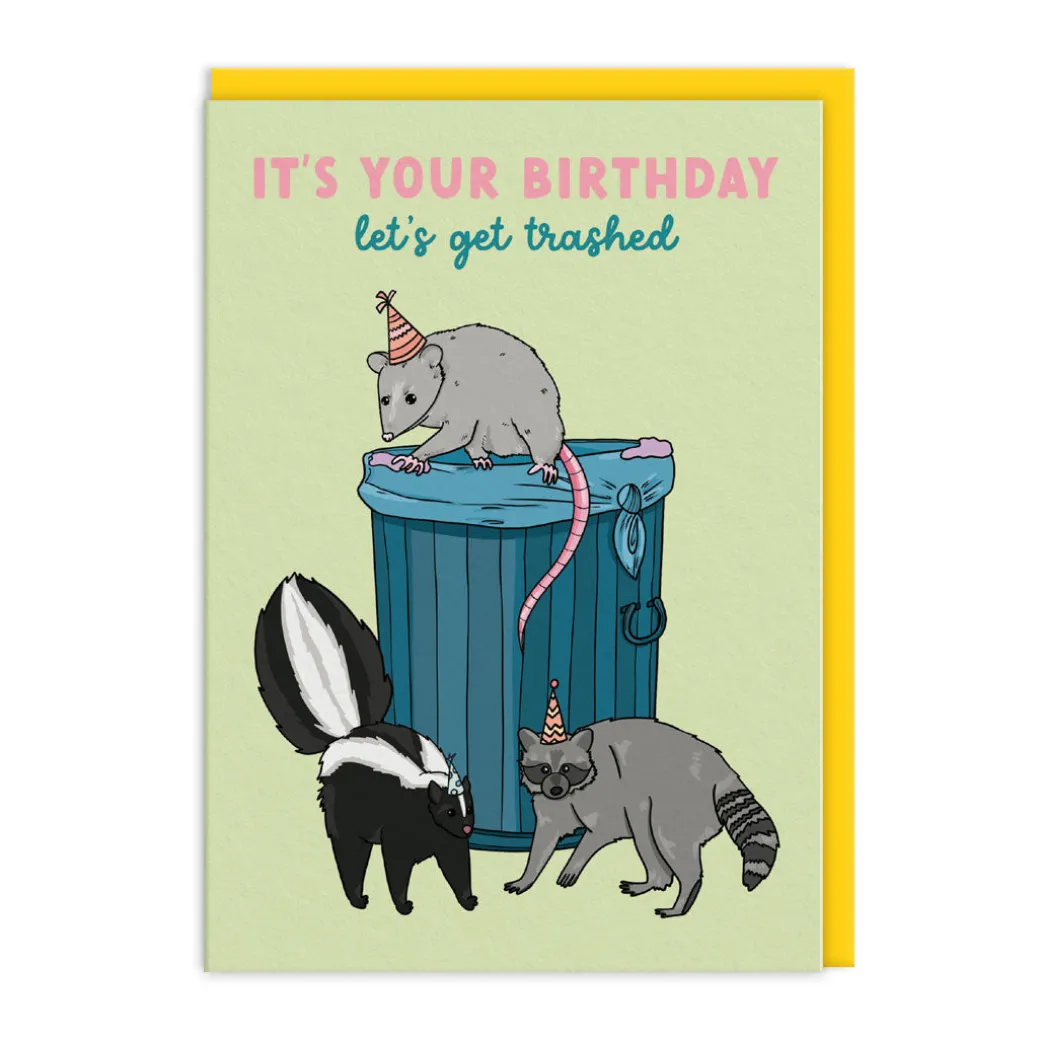 Let's Get Trashed Critters Birthday Card 🦝 | Ohh Deer