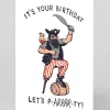 Let's P-arrrr-ty Pirate Birthday Card | Ohh Deer