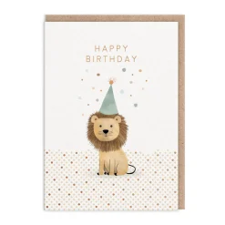 Lion Happy Birthday Card