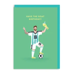 Lionel Messi GOAT Happy Birthday Card | Ohh Deer