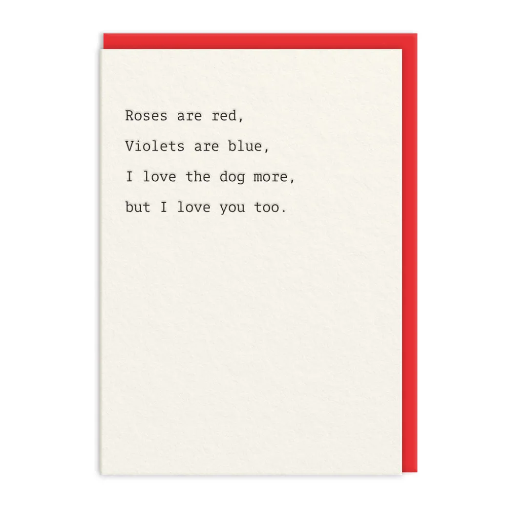 Love The Dog More Valentine's Day Card | Ohh Deer