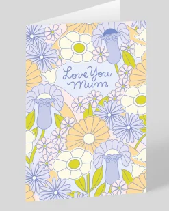 Love You Mum Floral Greeting Card | Ohh Deer