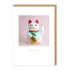 Lucky Cat Good Luck Card