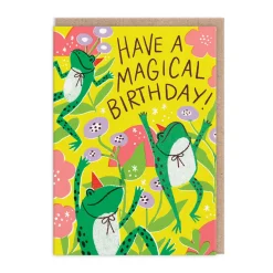 Magical Frogs Birthday Card
