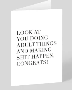 Making Shit Happen Congratulations Card | Ohh Deer