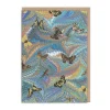 Marble Butterfly Blue Birthday Card