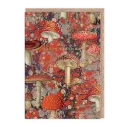 Marble Fungi Birthday Card