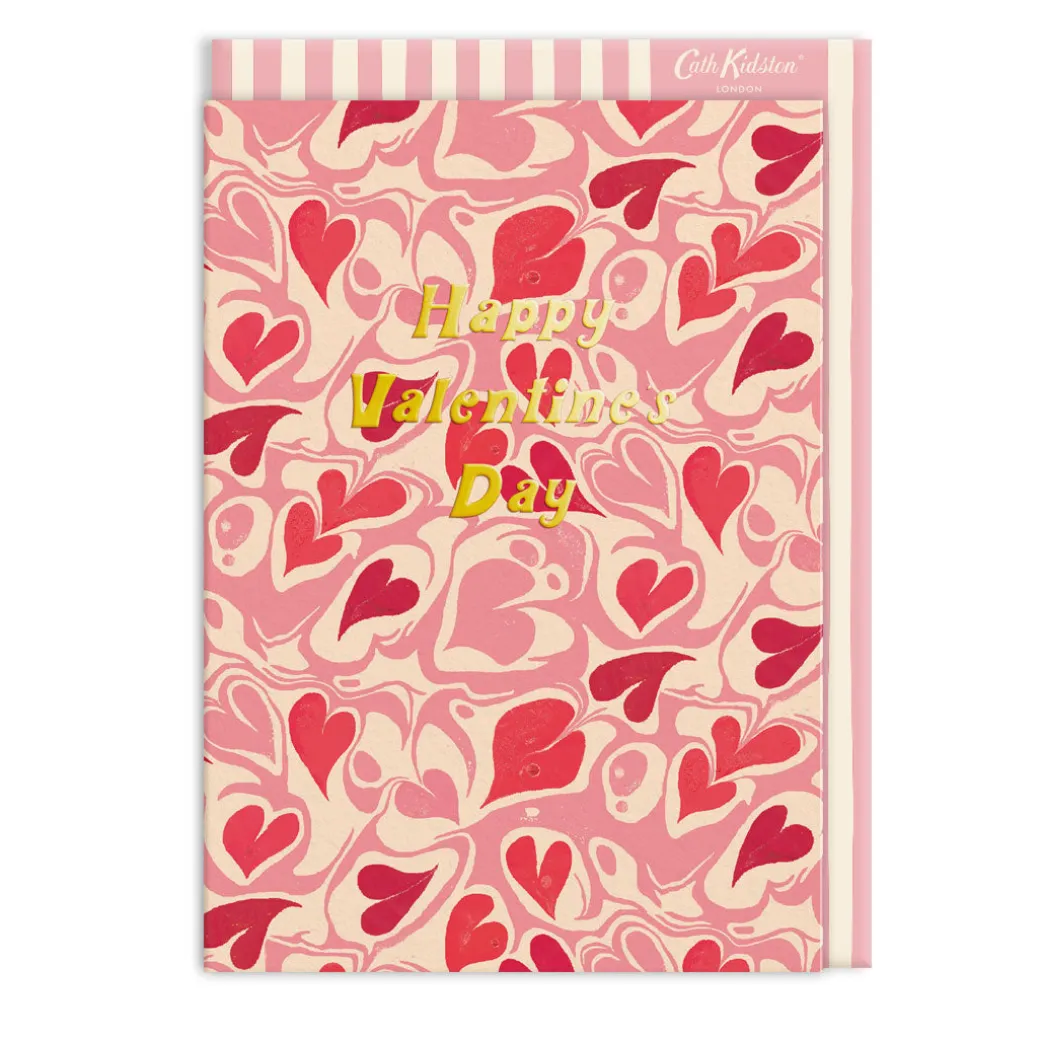 Marble Hearts Valentine's Day Card | Ohh Deer