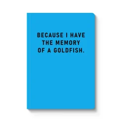 Memory Of A Goldfish Perfect Bound Notebook | Ohh Deer