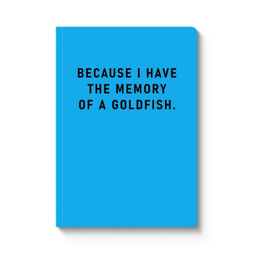 Memory Of A Goldfish Perfect Bound Notebook | Ohh Deer