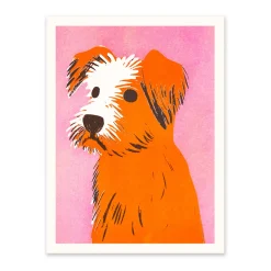Mid Century Dog 2 Riso Print (8x6)