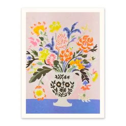 Modern Dutch Flowers Riso Print (8x6)
