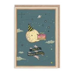 Moon Cake Birthday Card
