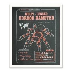 Multi-Legged Horror Hamster Riso Print (12x10)