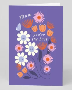 Mum You're The Best Flowers Greeting Card | Ohh Deer