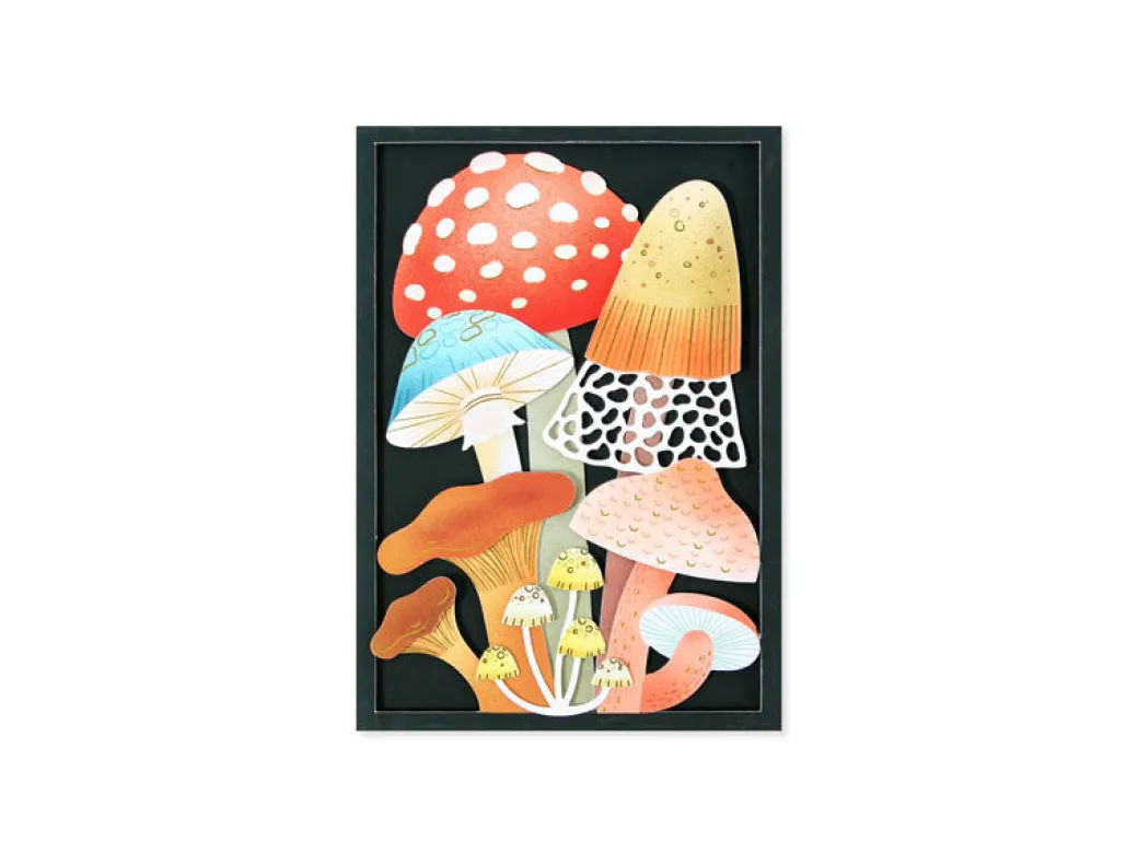 Mushrooms 3D Pop Up Greeting Card | Ohh Deer