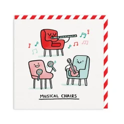 Musical Chairs Greeting Card