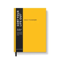 Neon Amber Linen Daily Planner | Journal | Ohh Deer