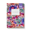 Neon Floral Coral Jungle A6 Premium Paperback Notebook