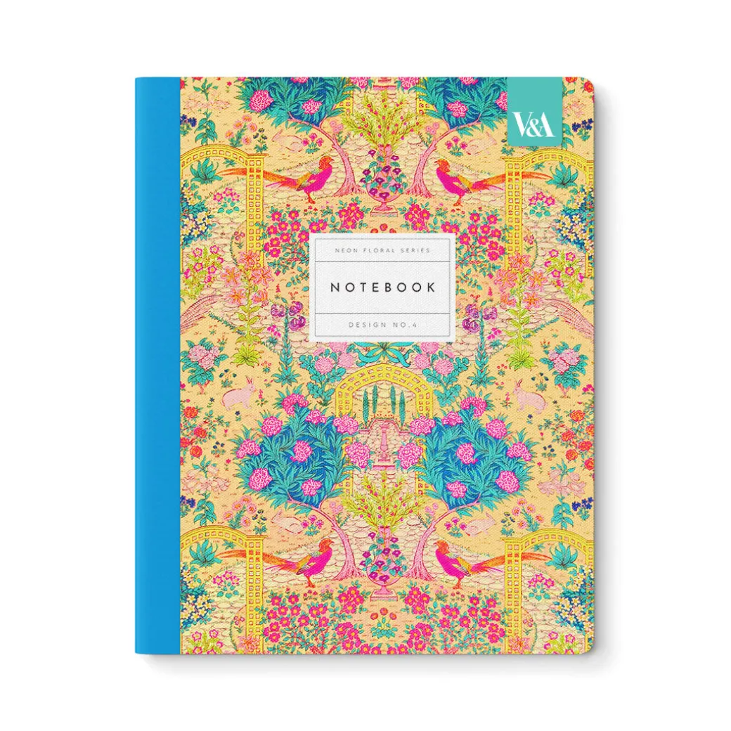 Neon Floral Ornate Garden Premium Exercise Book