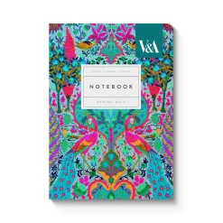 Neon Floral Peacock A6 Premium Perfect Bound Notebook