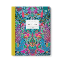 Neon Floral Peacock Premium Exercise Book