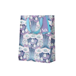 Neon Floral Pink Poppies Small Gift Bag