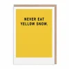 Never Eat Yellow Snow Christmas Card | Ohh Deer