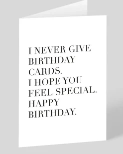 Never Give Cards Birthday Card | Ohh Deer