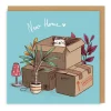 New Home Cat Boxes Greeting Card