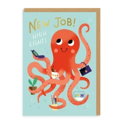New Job Octopus Greeting Card | Ohh Deer