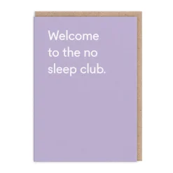 No Sleep Club Greeting Card
