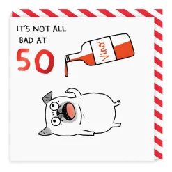 Not Bad At 50 Birthday Card | Gemma Correll | Ohh Deer
