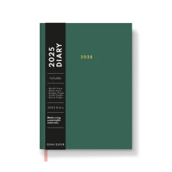 Ohh Deer Green 2025 Diary - Sleek A5 Diary with Monthly Calendar