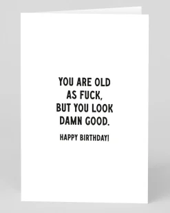 Old as Fuck Birthday Card | Ohh Deer