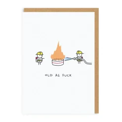 Old As Fuck Birthday Card
