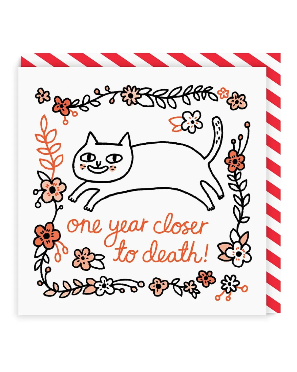 One Year Closer To Death Birthday Square Greeting Card