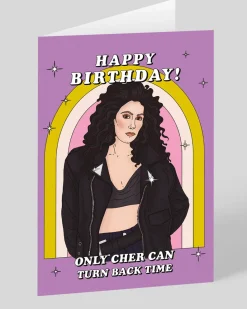 Only Cher Can Turn Back Time Birthday Card | Ohh Deer