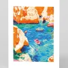 Orange Cliffs Greeting Card | Ohh Deer